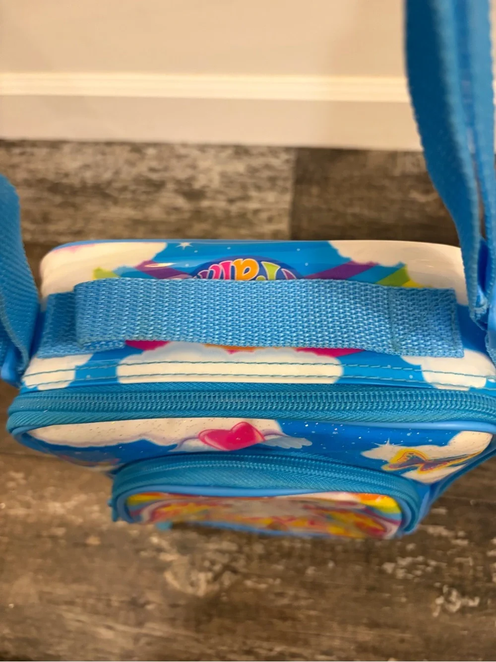 Vintage 90’s NOS RARE Lisa Frank CHRISSY ANGEL KITTY Lunch Box like NEW - Picture 9 of 15